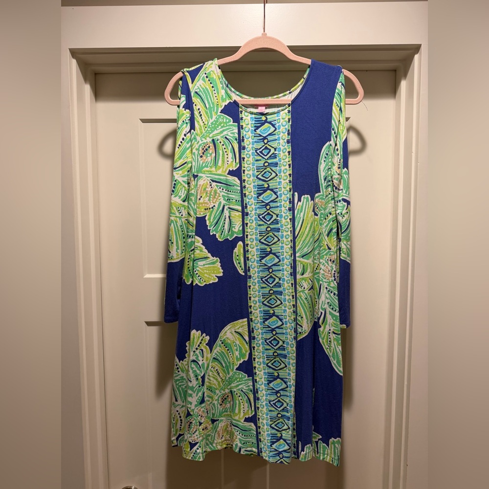 Lilly Pulitzer Latitude Adjustment Ophelia Swing Tropical Print Dress Size S